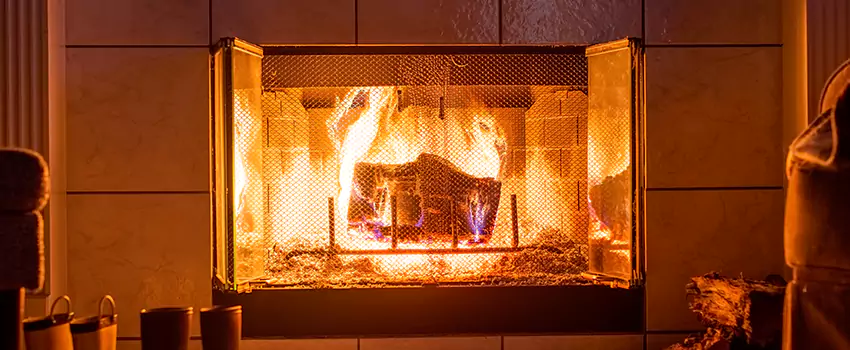Mendota Hearth Landscape Fireplace Installation in Aurora, California