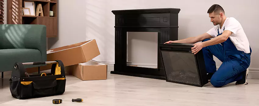 Old Rusted Metal Fireplace Repair And Replacement in Aurora, CA